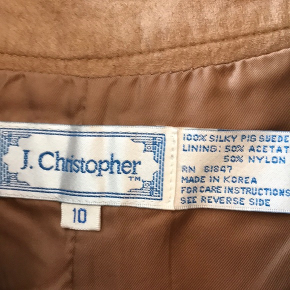 Long tan vintage prairie style suede skirt size 10 - Picture 3 of 10